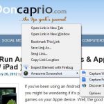 capture full webpage on firefox