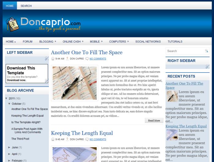 blogspot layout