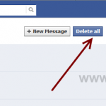 delete all facebook messages