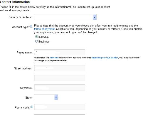 fill adsense aplication form form 6