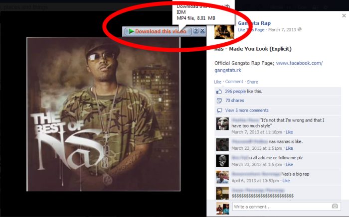 download facebook video