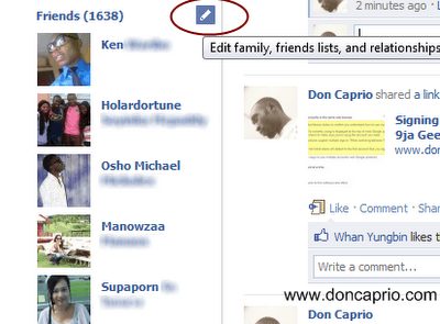 Hiding Facebook Friends List From Your Profile