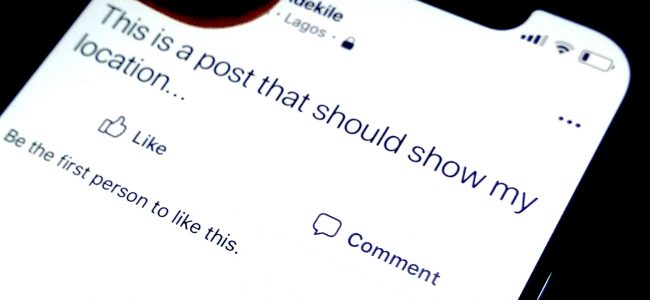 show location in facebook status