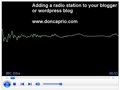 Adding a Streaming Radio Station to Your Blog or Website (Blogger/WordPress)