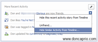 how to hide facebook timeline completely