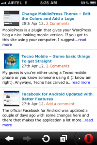 how to add post summary and thumbnial images to mobilepress