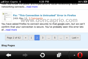 How to add numbered page navigation to mobilepress