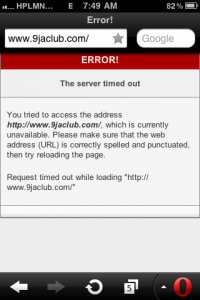 blog mobile version time out on opera mini