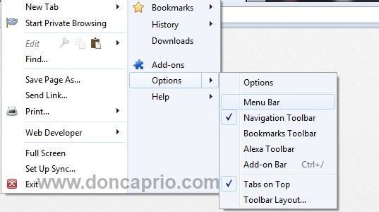 restore old layout to firefox 13
