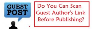 scan guest author's link