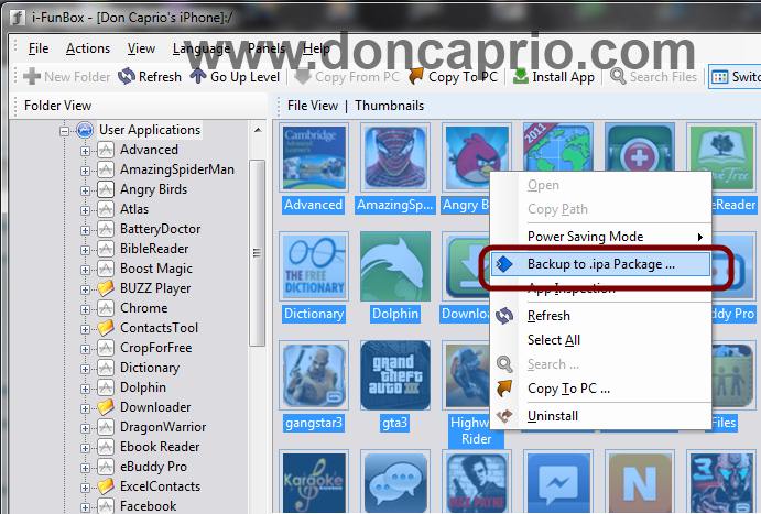 How To Transfer Installed Ipa Packages From Iphone Ipad To Your Computer