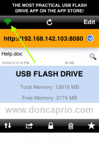how to use your iPhone as a usb flash drive