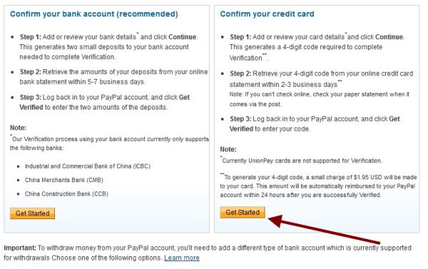 paypal account in unsupported countries