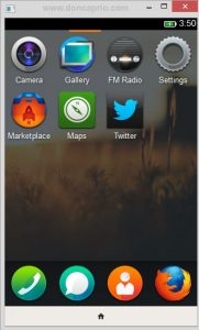 firefox oS menu