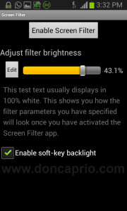 lower screen brightness on android