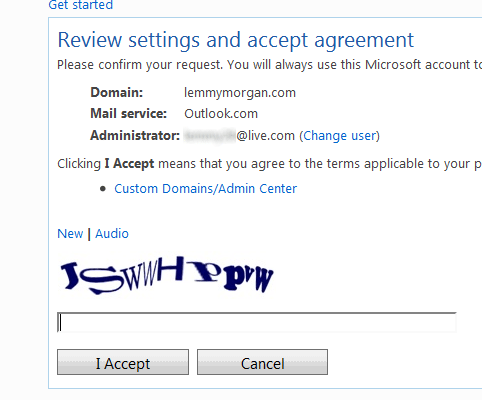 live custom email