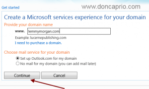 outlook custom email