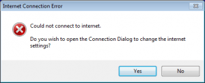 internet connection error
