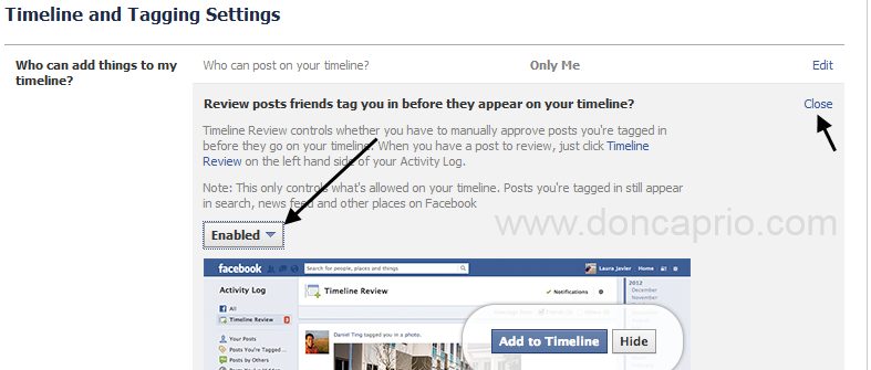 timeline and taGGing