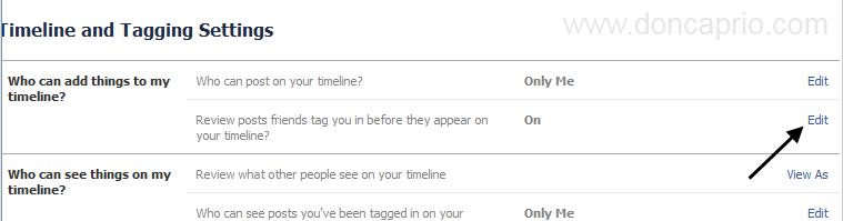 timeline tagging