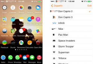 how to create custom zeppelin logo for ioS 7