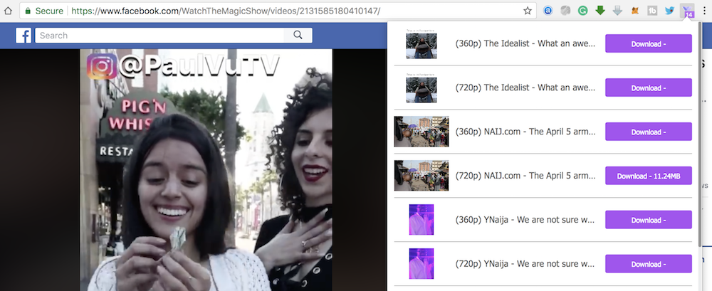 download facebook videos