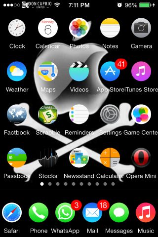 circular icons iPhone theme