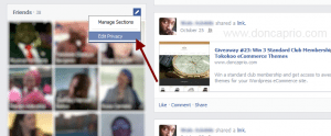 hide facebook friends list