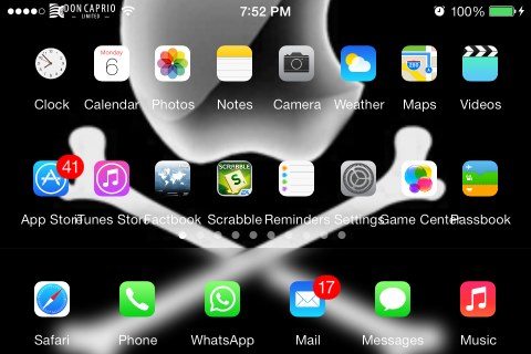 landscape springboard on iPhone