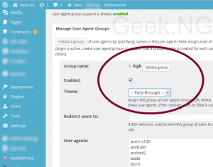 w3 total cache mobile settings