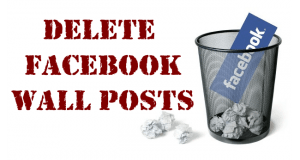delete facebook wall posts