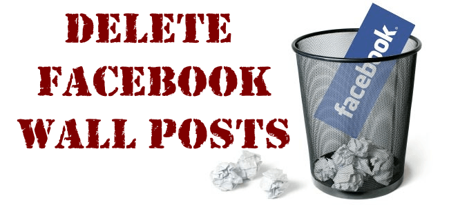delete facebook wall posts
