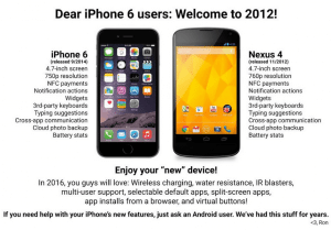 iphone 6 vs nexus 4 android