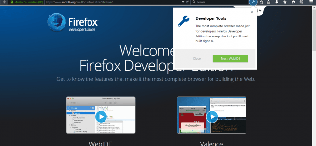 firefox developer edition