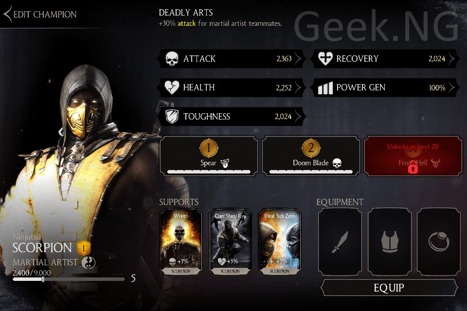 mortal kombat x - scorpion