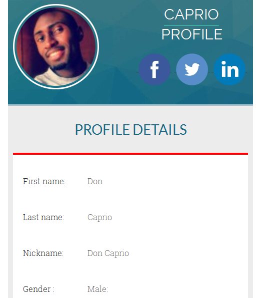 Dixon Profile Theme