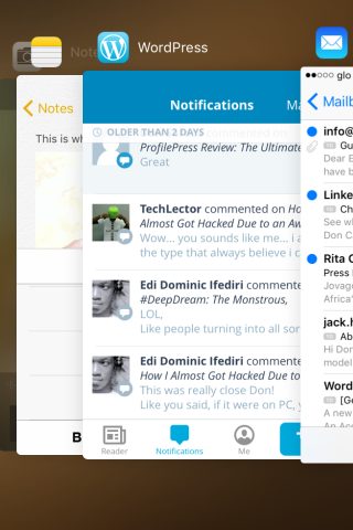 iOS 9 multitasking on iPhone 4s