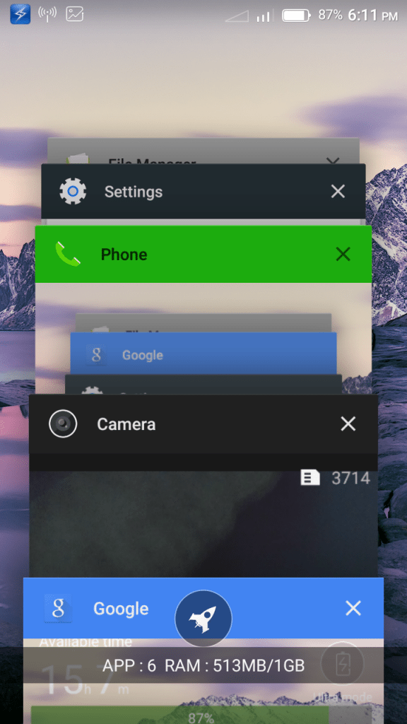 Running apps