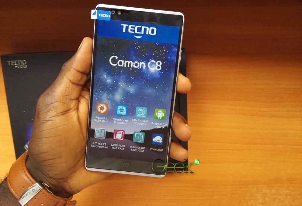 Tecno Camon C8 front