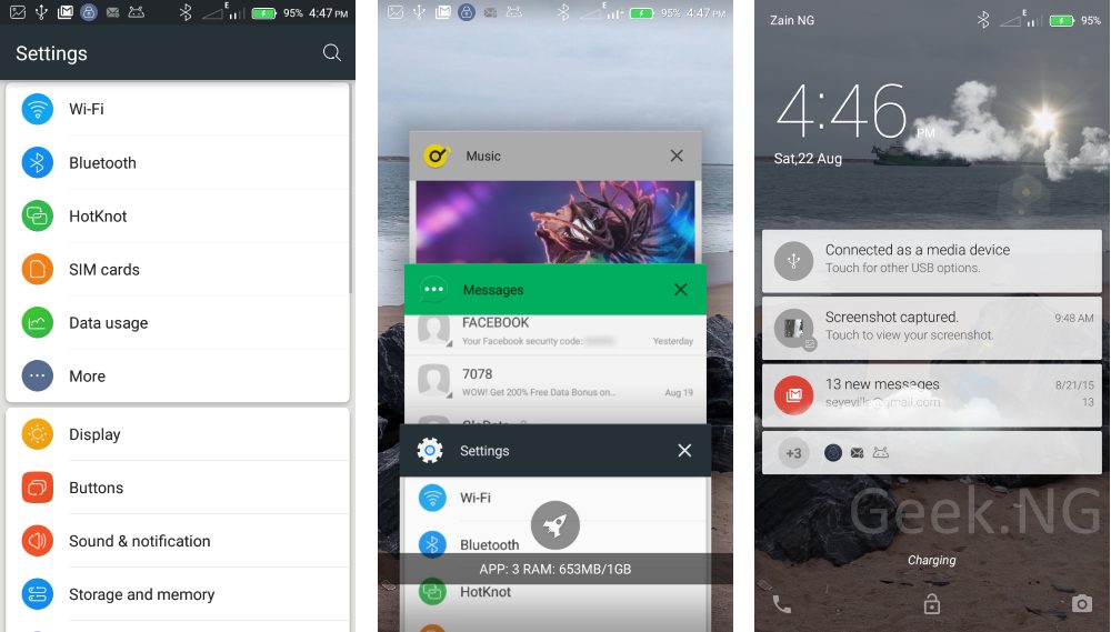Tecno Camon C8 UI
