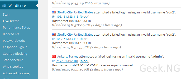 wordfence traffic feed