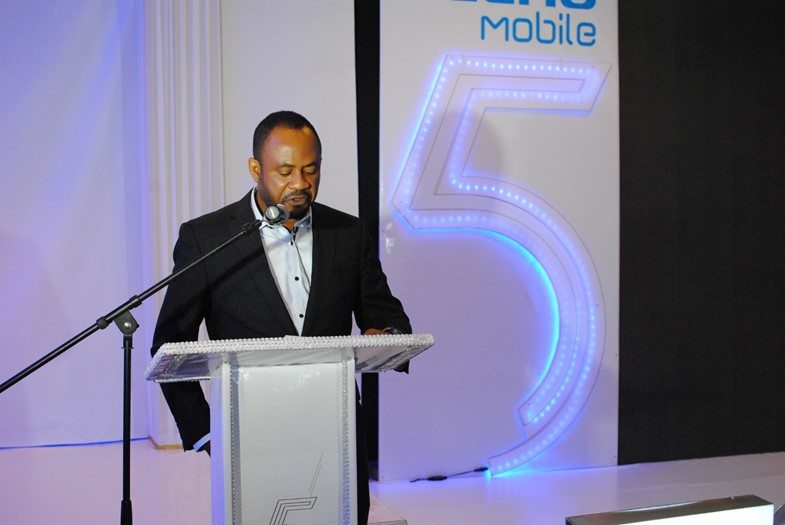 MD, Tecno Mobile Nigeria, Mr Chidi Okwonkwo speaking at the Phantom 5 Launch
