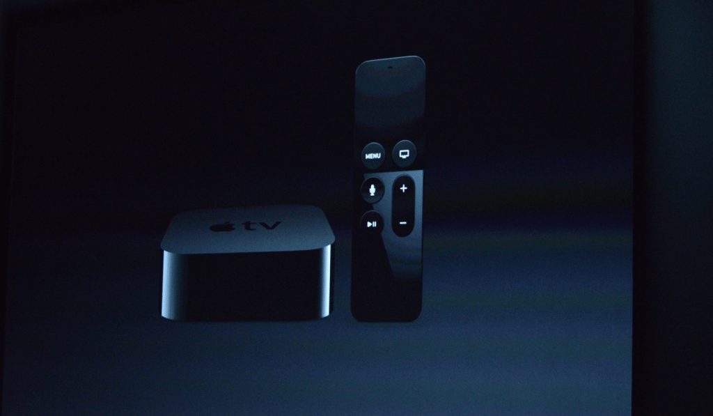 Apple TV with redesigned remote