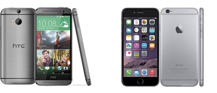 HTC One M8 & Apple iPhone 6
