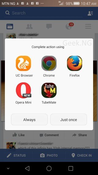 change default browser on huawei emui