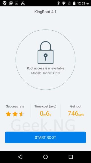 root infinix hot 2