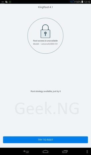 root lenovo tab a7-30
