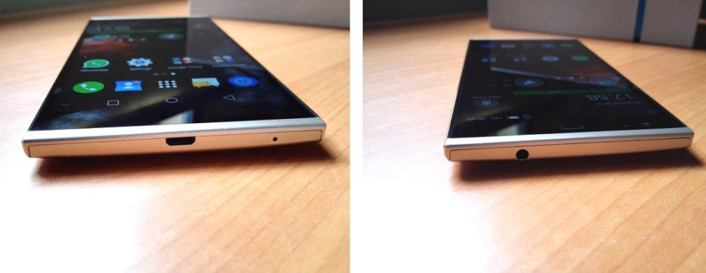 Tecno Phantom 5 - top and bottom