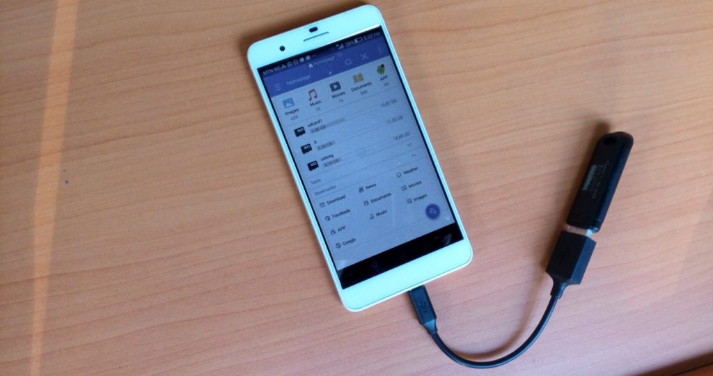 Using a flash drive with an android device