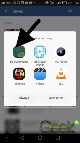 download facebook video